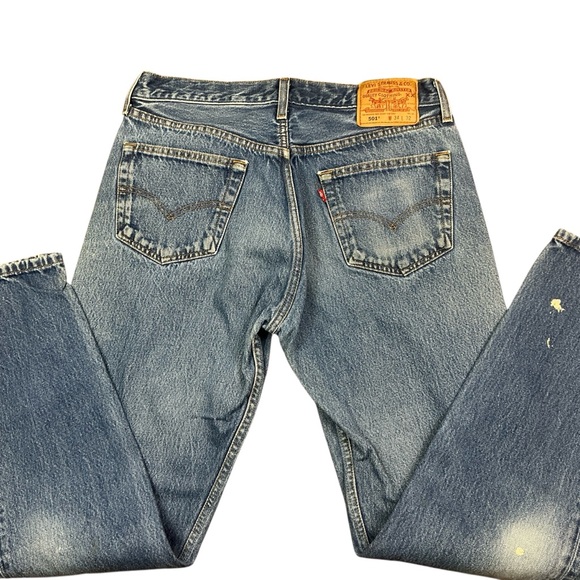 Levi's Other - Vintage Levi’s 501 button fly medium wash straight leg jeans 31 x 30